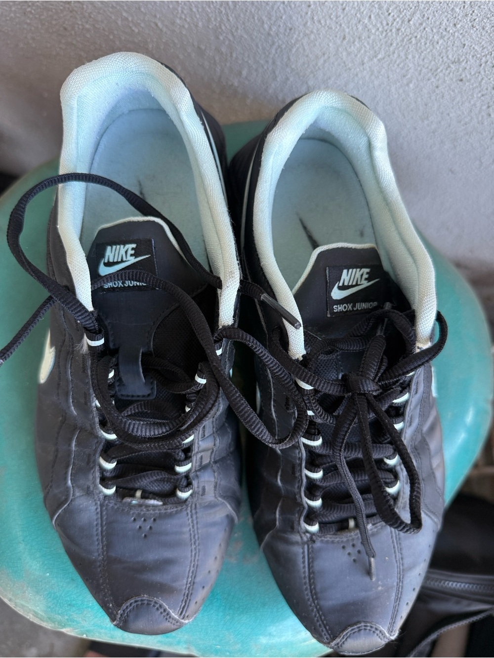 Nike Women’s Black Shox Junior Athletic Shoes